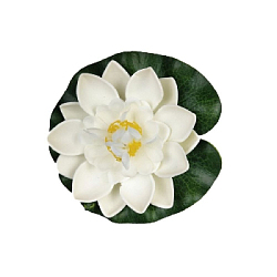 Плавающая раскрытая Лилия 10х10 см, белый