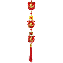 Китайская подвеска 12х106см, Яблоки