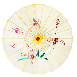 Китайский тканевый зонтик прозрачный с цветом 76х55см, №2